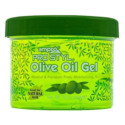 Image of Ampro Pro Styl Protein Styling Gel Moisturizes and Defines Strands Helps Protect Hydrate, Tames Adds Shine without Weighing Down Tresses Alcohol Paraben Free Olive 10 oz