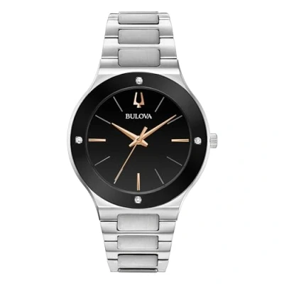 Image of Bulova Mens Analogue Quartz Watch with Stainless Steel Strap 96E117