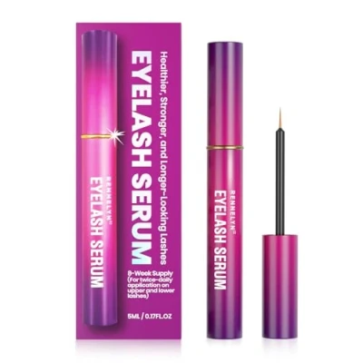 Image of Eyelash Serum Lash Growth Enhancer: Advanced Natural Formula for Long Thickening Eyelashes (Eggplant)