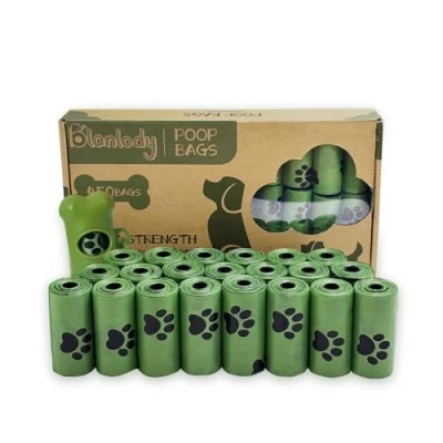 Image of Blanlody 450 Rolls Poo Bags Dogs, Biodegradable Dog Poop With Leak Proof And Extra Thick, Compostable Easy Tear Dispenser Lead Clip,Green Waste For Outdoor Walking