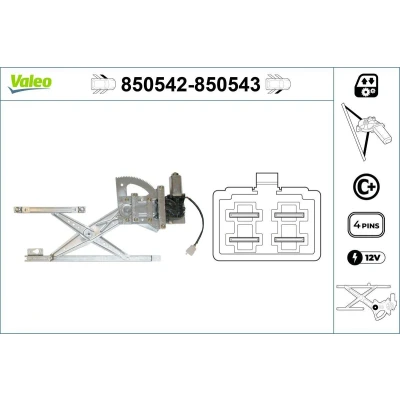 Image of 701955713A Wiper Motor VALEO ORIGINAL PART 403594 12V Rear VOLKSWAGEN: Transporter 4