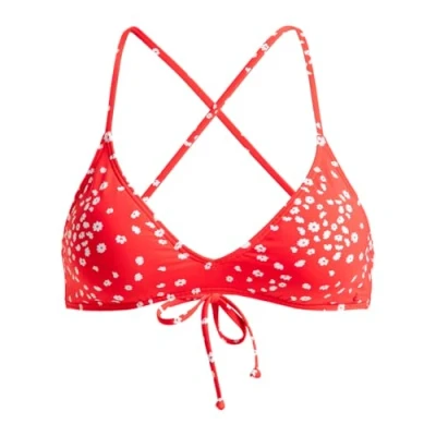 Image of Roxy Beach Classics Athletic Bikini top, Women&#039;s, Size: XL, Poppy red