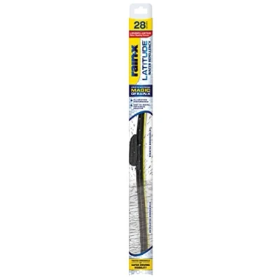 Image of Rain X 5079282 2 Latitude In 1 Water Repellent Wiper Blades, 28 Inch Windshield Wipers (Pack Of 1), Automotive Replacement Blades With Patented Repellency Formula