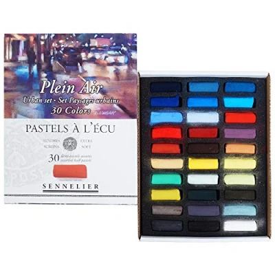 Image of Savoir Faire 10132286 Sennelier Soft Pastels Half Stick Set 30/Pkg Urban Landscape