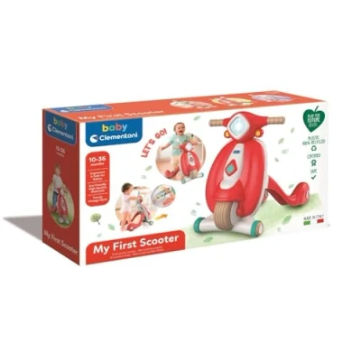 Image of Clementoni Baby Basic Walker I Shape of Scooter, 10 36 Months, 17406, multicoloured