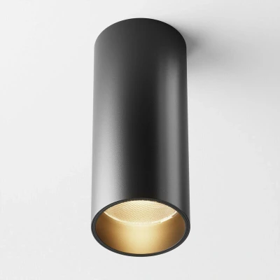 Image of Maytoni FOCUS LED Dimmable Surface Mounted Downlight Black 3000K