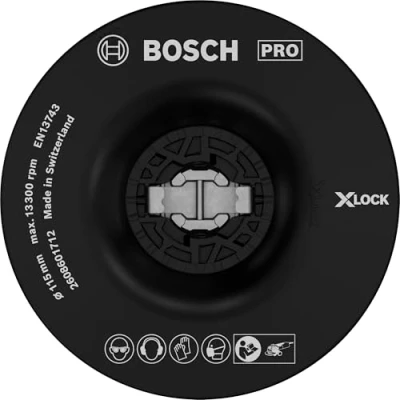 Image of Bosch Accessories 2608601712 Backing Pad, Medium Hard (X LOCK, Diameter 115 mm)