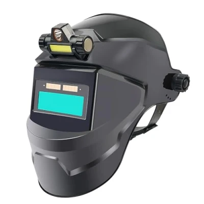 Image of Uezeth Solar Powered Auto Darkening Welding Helmet, Mask Darkening, Adjustable Battery &amp; Welders Helmet for TIG MIG ARC Weld Grinding (B)