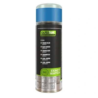 Image of Autotek Professional Exact Match Car Spray Paint, Ford Vision Blue Metallic Aerosol Spray, 300 ml