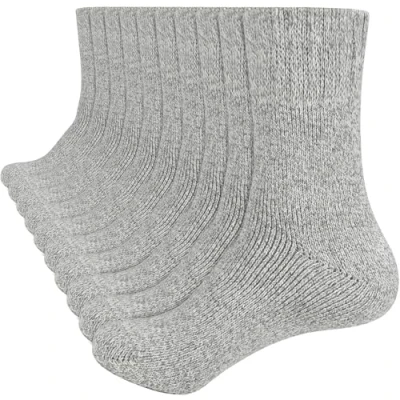 Image of ouhos 5 Pairs Mens Thermal Socks, Thick Winter Walking Boot Warm Wool Work Hiking Socks for Men UK 9 12