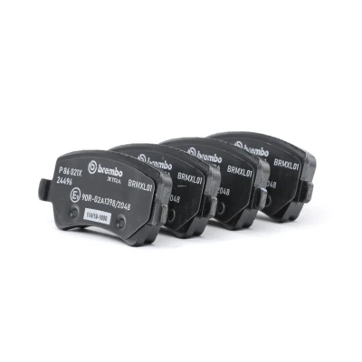 Image of 30671574, 306715740, 306715750, 30742491, 30794554 Brake pad set BREMBO P 86 021X VOLVO: XC60 I, V60 S80 II, LAND ROVER: Range Rover Evoque