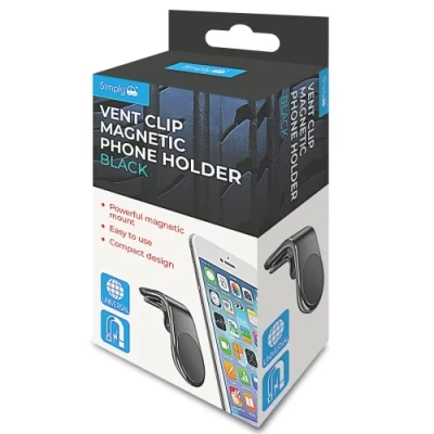 Image of 15x Simply Black Vent Clip Magnetic Phone Holder PH013