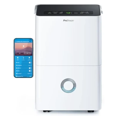 Image of Pro Breeze® 30L/Day Dehumidifier Smart Compressor with App, Wi Fi, Continuous Drainage, 4L Water Tank, 24h Timer &amp; Child Lock Mould Remover Moisture Absorber for Home Bathroom