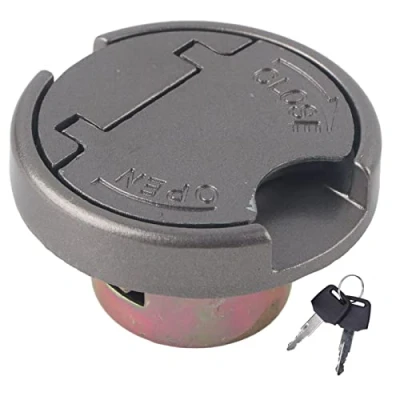 Image of Gas Tank Cap, Lock Cap with Keys Stainless Steel Parts Universal for Scooter Motorcycle
