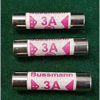 Image of 3 x AMP CERAMIC FUSE BS1362 DOMESTIC HOUSEHOLD MAINS PLUG FREEPOST