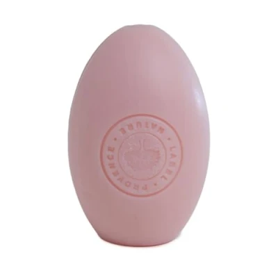 Image of Label Provence Savon de Marseille French Rotating Soap Refill For Wall Mounted Holder and Rope Easy Hand Body Wash Made With Fresh Organic Donkey Milk Rose Fragrance 270 Gram Bar