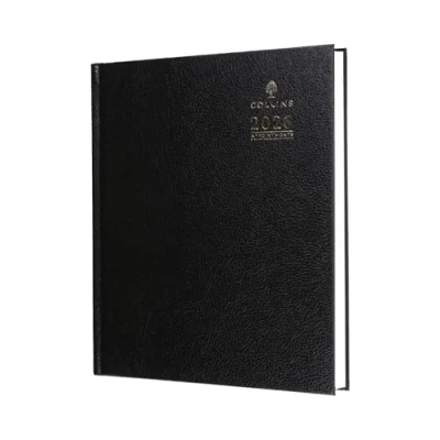 Image of Collins Desk Quarto 2026 12 Month Calendar Year Planner, Week To View Diary with Appointments, Hard Cover Black (A36.99 26)