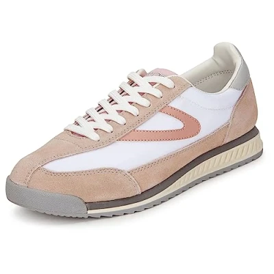 Image of TRETORN Women&#039;s Rawlins3 Fashion Sneaker, Pink/Grey, 4.5 UK