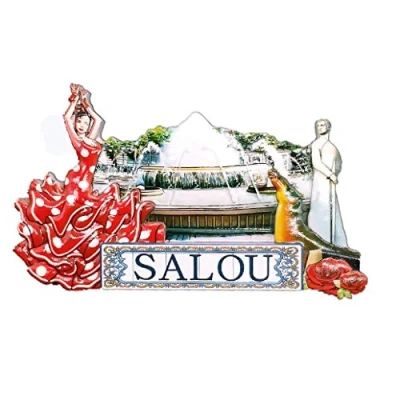 Image of Salou Spain 3D Fridge Magnet Travel Souvenir Gift Home &amp; Kitchen Decoration Magnetic Sticker Refrigerator Collection