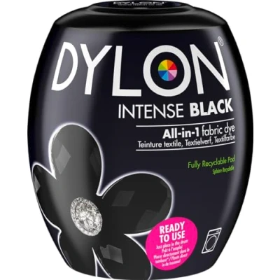 Image of Dylon Washing Machine Fabric Dye Pod Intense Black, 350g, Packaging May Vary