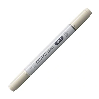 Image of COPIC Ciao Coloured Marker Pen (W 2) Warm Gray No.2, For Art &amp; Crafts, Colouring, Graphics, Highlighter, Design, Anime, Professional Beginners, Supplies Colouring Books