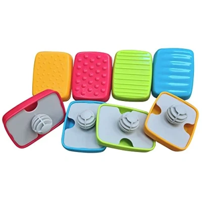 Image of Halilit Sound Blocks Gift Set. 8 Piece Musical Instruments includes 4 Different Colours and four Patterns for Toddlers &amp; Kids to play. Suitable Children 18 months +, (MP4208)