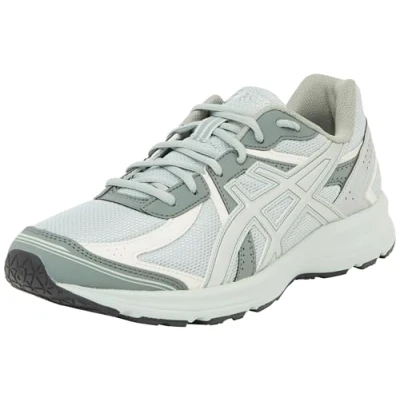 Image of Asics Sportstyle JOG 100 Unisex Trainers, Size: 9.5, Light green/khaki Imitation leather/ textile
