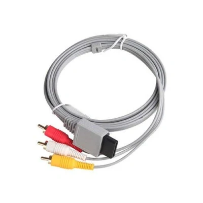 Image of OSTENT Audio Video AV Game Output Cord Cable Compatible for Nintendo Wii
