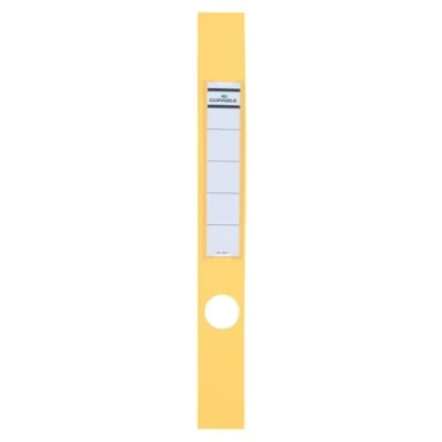 Image of Durable 809104 Ordofix Lever Arch Spine Labels 40 x 390 mm Yellow (Pack of 10)