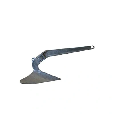 Image of Secure Fix Direct Galvanised Steel Hinged Plough Anchor 5KG 35KG (Delta Style Yacht Boat Marine Sea) (9KG)