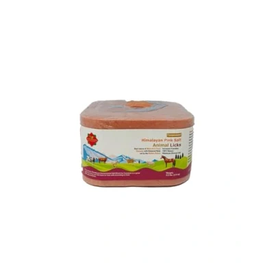 Image of Compressed Himalayan Animal Horse Lick 2.5 kg Natural Pink Salt, with strong hanging Rope Suitable for all Animals Salt l Product from Pakistan