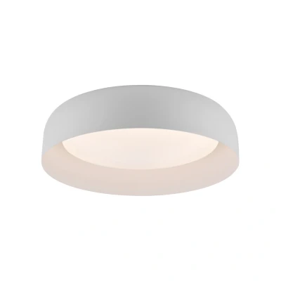 Image of Osko Integrated LED Semi Flush Ceiling Light White 1x 27.5W 2700 5000K Dimmable