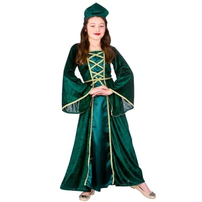 Image of Wicked Costumes Girls Medieval Tudor Princess Fancy Dress Costume X Large (11 13 Years)