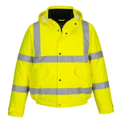 Image of Portwest S463 Waterproof Comfort Hi Vis Winter Bomber Jacket Yellow, X Large