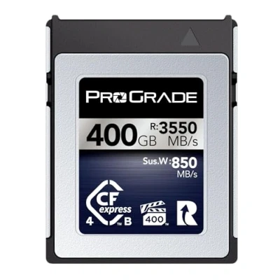 Image of ProGrade Digital Memory Card CFexpress 4.0 Type B for Cameras Optimized Express Transfer of Files &amp; Large Storage 400GB Iridium Series