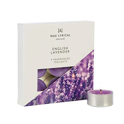 Image of Wax Lyrical English Lavender Pack of 9 Tealights
