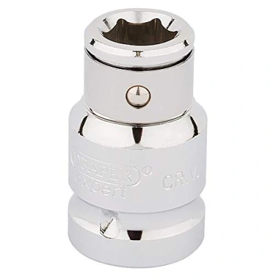 Image of Draper Screwdriver Bit Holding Socket, 1/2&quot; Sq. Dr. x 10mm Hexagon