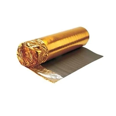 Image of 60m2 Roll Deal AcuStick® Supreme 6mm Gold Underlay for Wood or Laminate Flooring Free Barrier Tape