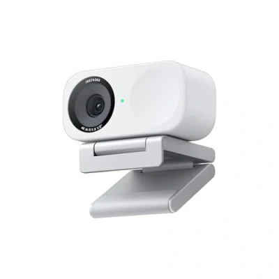 Image of Insta360 Link 2C Standard Bundle Arctic White 4K Webcam for PC/Mac, 1/2&quot; Sensor, Auto Framing, HDR, AI Noise Canceling Mic, Gesture Control Streaming