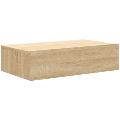 Image of vidaXL TV Cabinet with LED Lights Sonoma Oak 60x35x15.5 cm