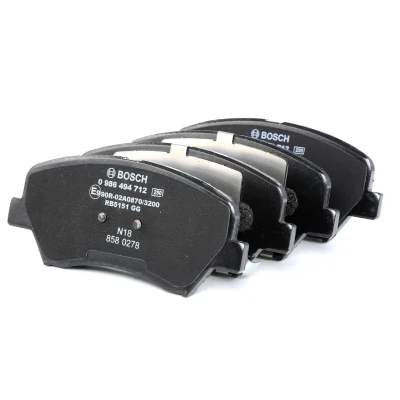 Image of BP1707 Brake pad set BOSCH 0 986 494 712 Low Metallic with acoustic wear warning anti squeak plate KIA: Pro cee‘d II Hatchback