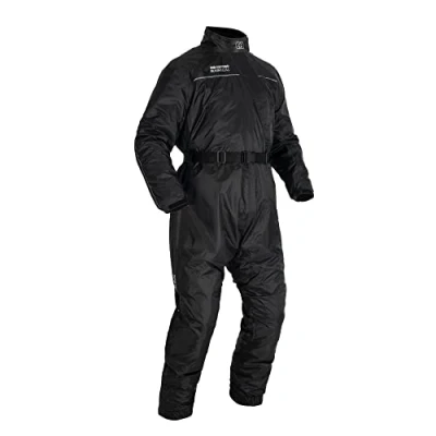 Image of Oxford Products Rainseal Oversuit Wet Weather Motorcycle Suit, Black, 6XL