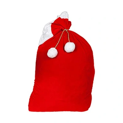 Image of Wicked Costumes Large Santa Sack Deluxe Velvet 125x75cm (X Large)