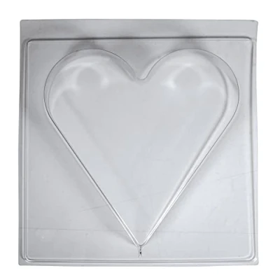 Image of Rayher Heart Shaped Casting Mould for Concrete Crafts, Reusable Sugarcraft and Chocolate, 25x27cm, 36079000