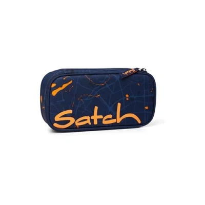 Image of Satch Schlamperbox Mäppchen groß, Trennfach, Geodreieck Urban Journey Dunkelblau