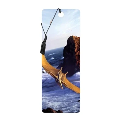 Image of 3D LiveLife Bookmark Pterodactyl from Deluxebase. A Dinosaur with lenticular Artwork Licensed Renowned Artist Jerry LoFaro