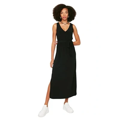 Image of Trendyol FeMan Mini A line Regular fit Knit Dress Black