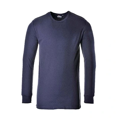 Image of Portwest B123 Insulated Thermal T Shirt Long Sleeve Navy, X Large