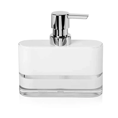 Image of Möve Soap Dispenser, White 44227 001, Line Series, Acrylic, 13 x 4 14 cm, 0.52 lbs