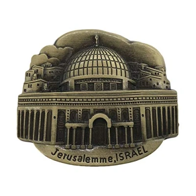 Image of 3D Jerusalemme Israel Metal Refrigerator Magnet Travel Souvenirs Fridge Home and Kitchen Decoration Magnetic Sticker Collection